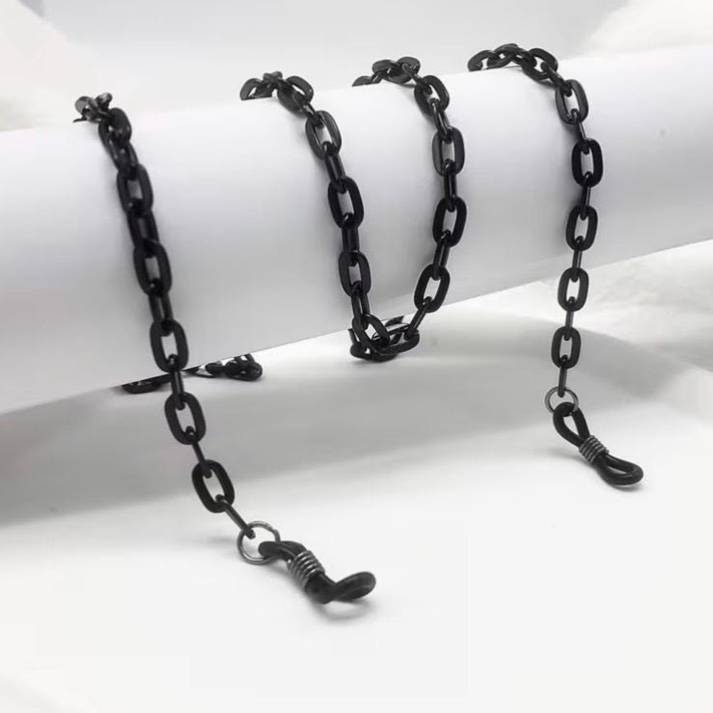 Matte Black Aluminum Glasses Chain 26.5"  - Lightweight - Minimalist Unisex Gift